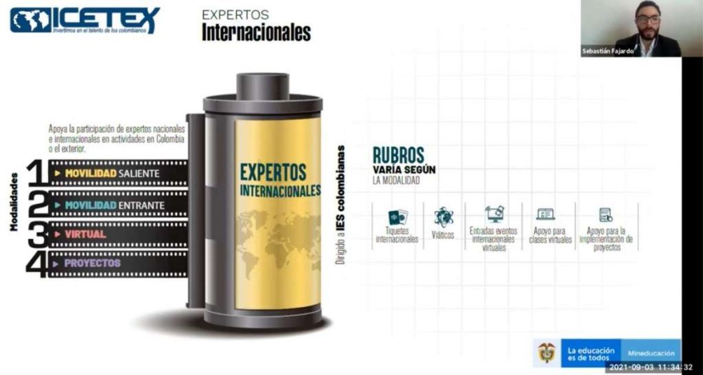 Charla "Oportunidades de internacionalización desde Icetex"