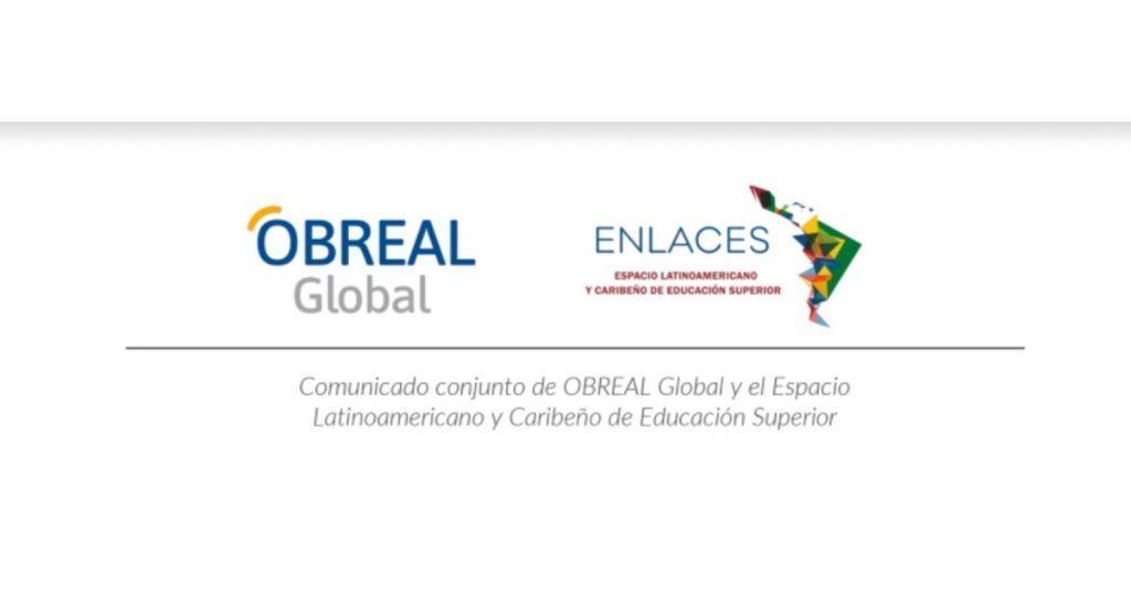 Comunicado conjunto de OBREAL Global y el Espacio Latinoamericano y Caribeño de Educación Superior