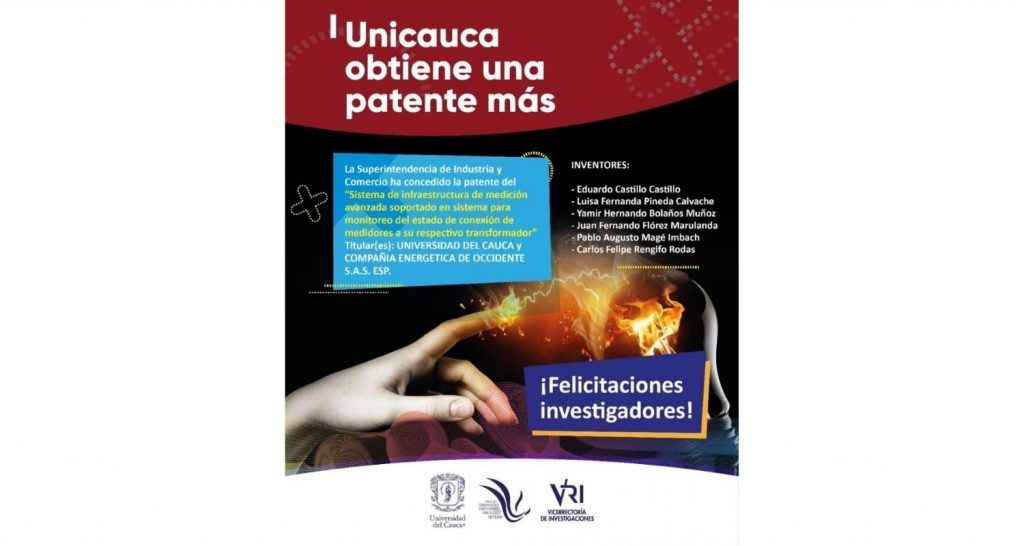 Universidad del Cauca y Compañía Energética de Occidente CEO obtienen patente
