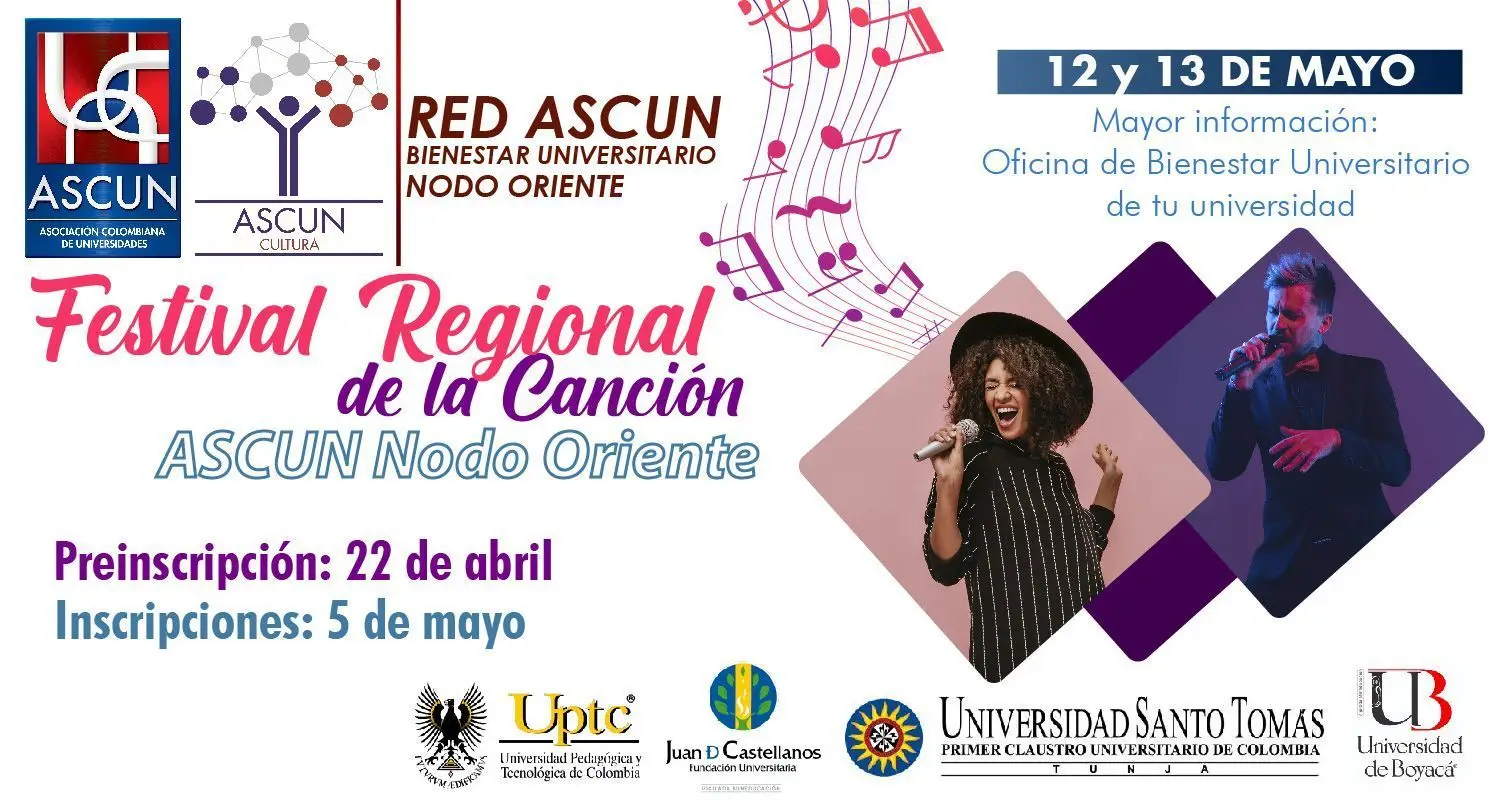 FESTIVAL REGIONAL DE LA CANCIÓN ASCUN CULTURA NODO ORIENTE
