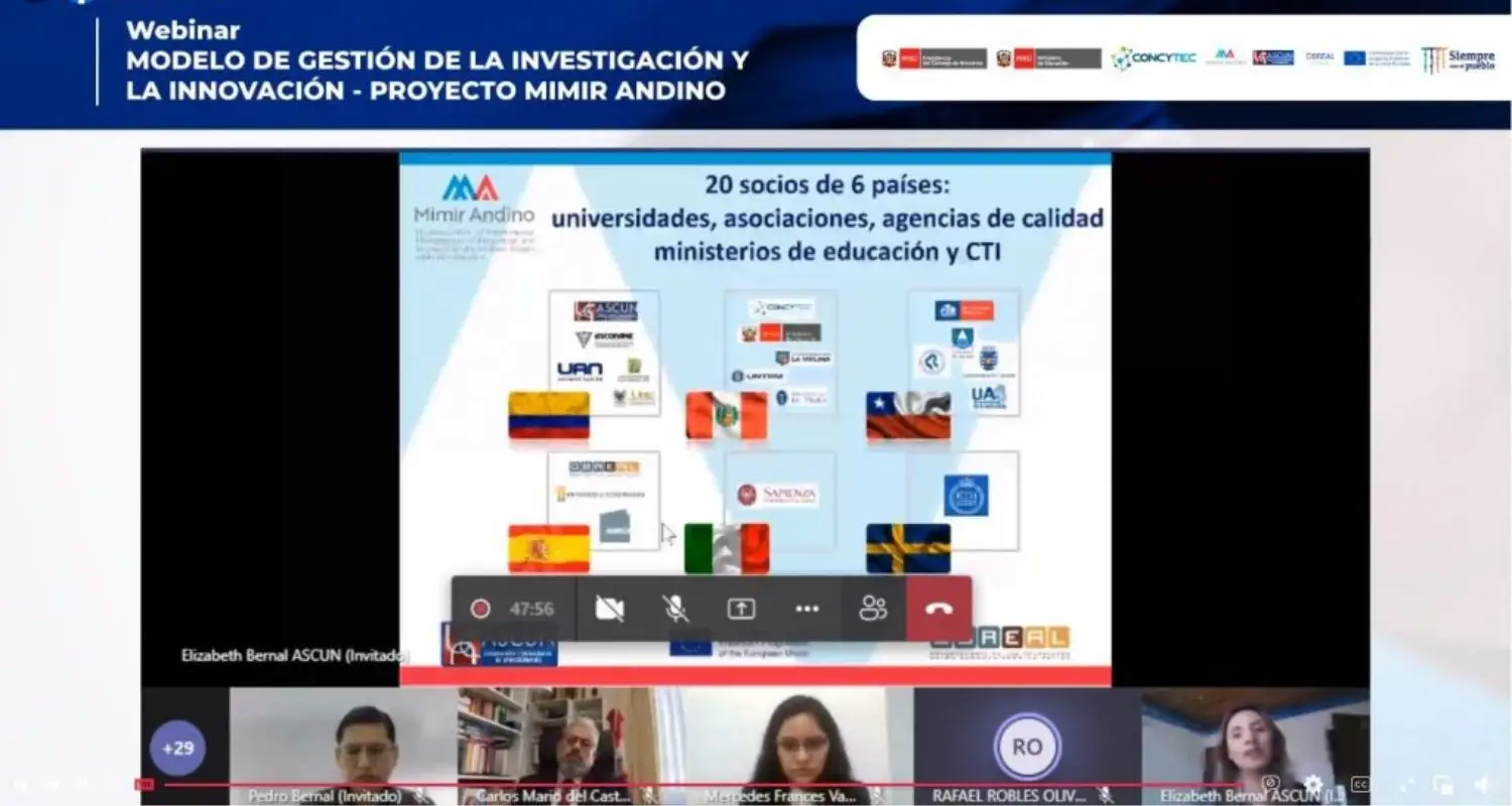 ASCUN socializó el Modelo de Gestión de la Investigación y la Innovación- Proyecto MimirAndino