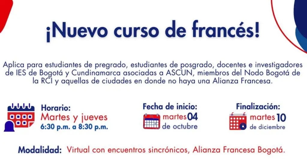 ASCUN - ALIANZA FRANCESA - CURSO DE FRANCÉS